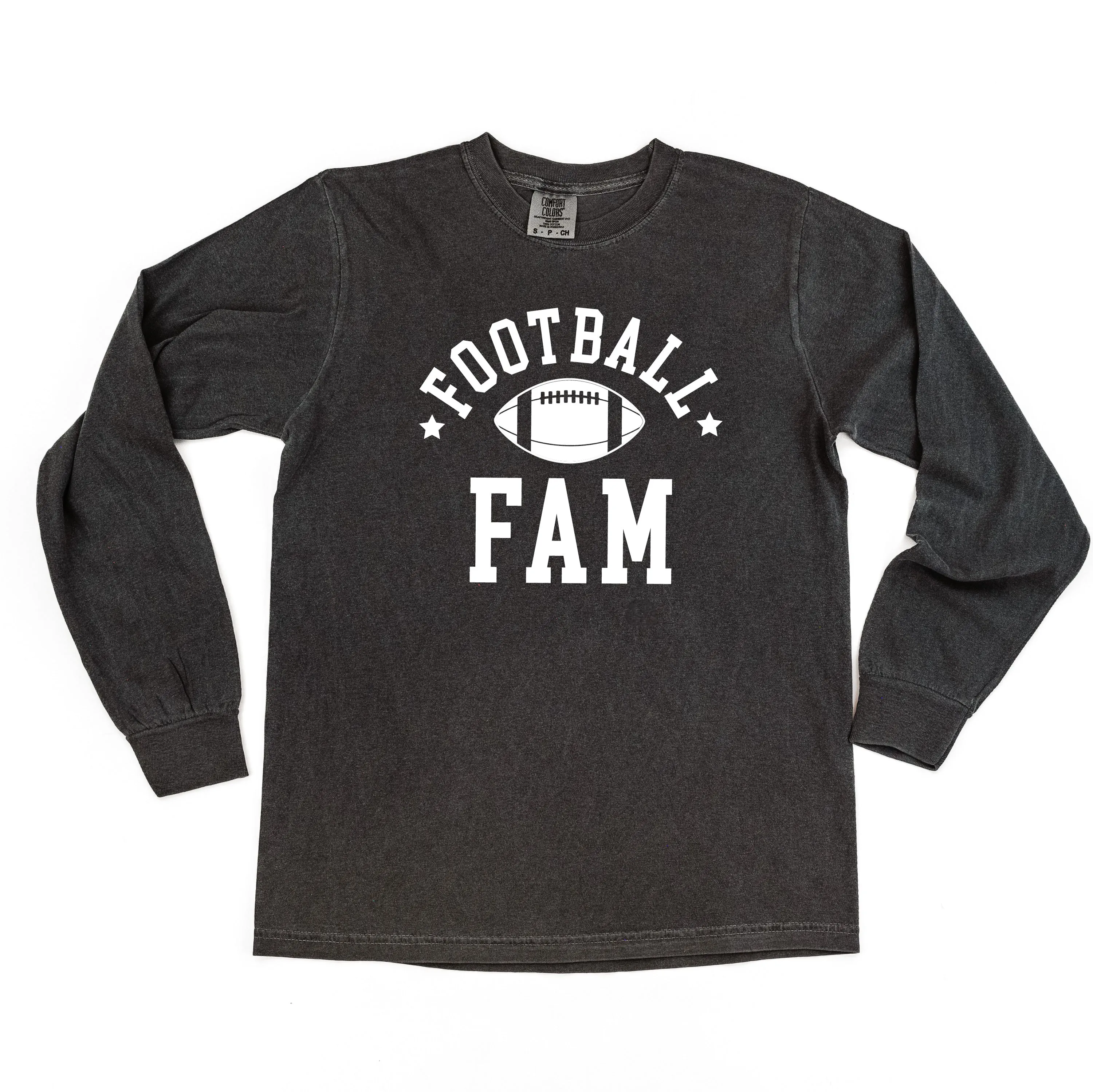 Football Fam - LONG SLEEVE COMFORT COLORS TEE