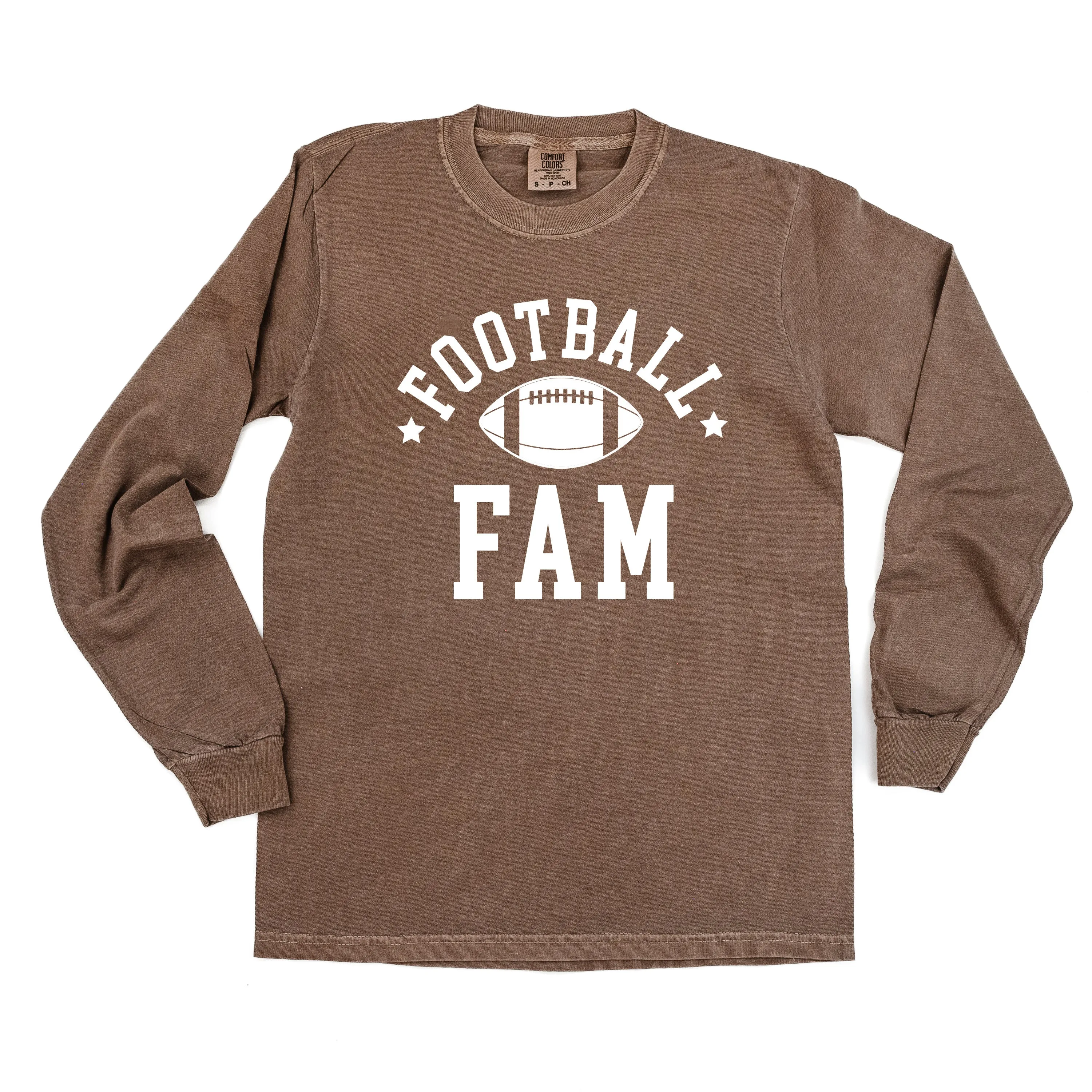 Football Fam - LONG SLEEVE COMFORT COLORS TEE