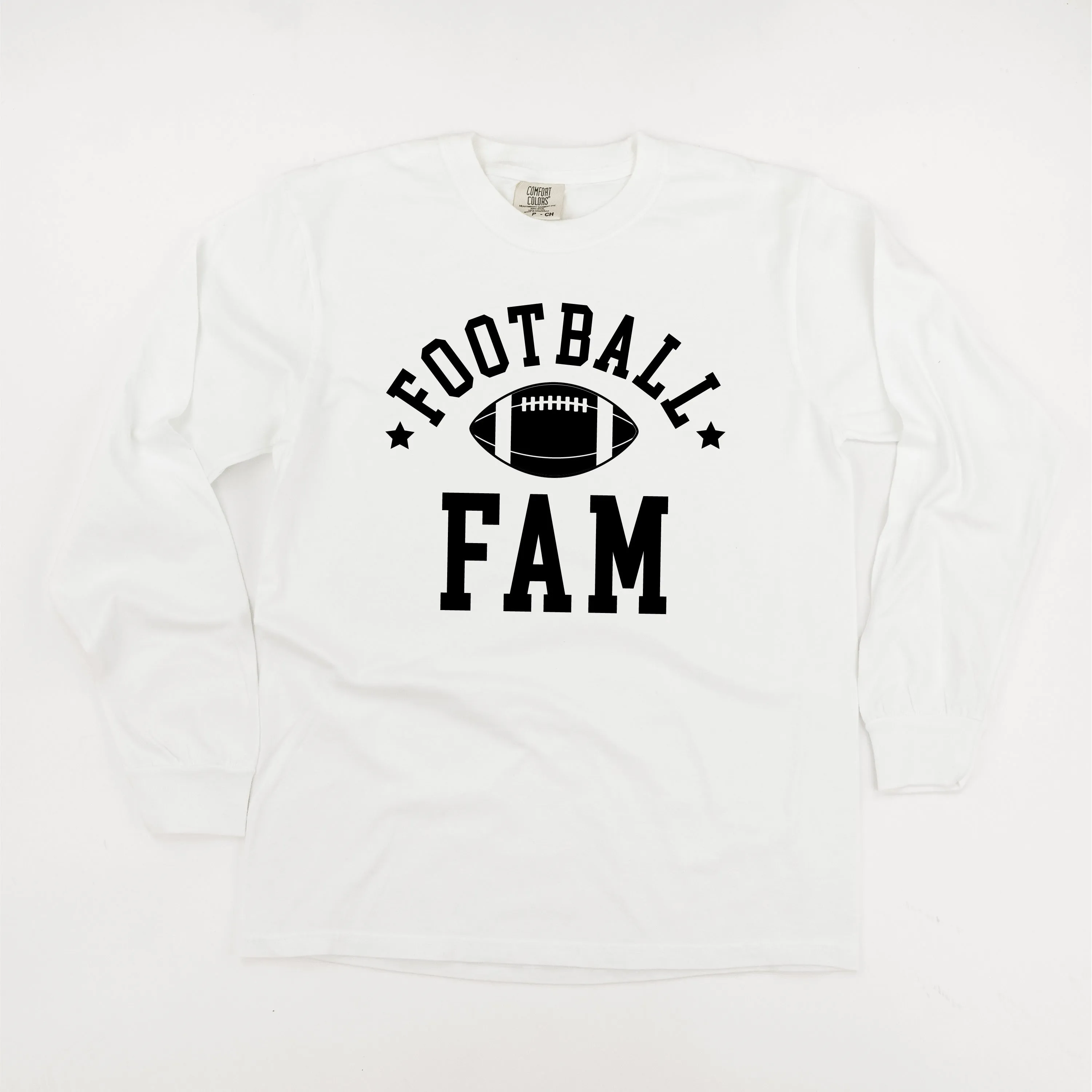 Football Fam - LONG SLEEVE COMFORT COLORS TEE