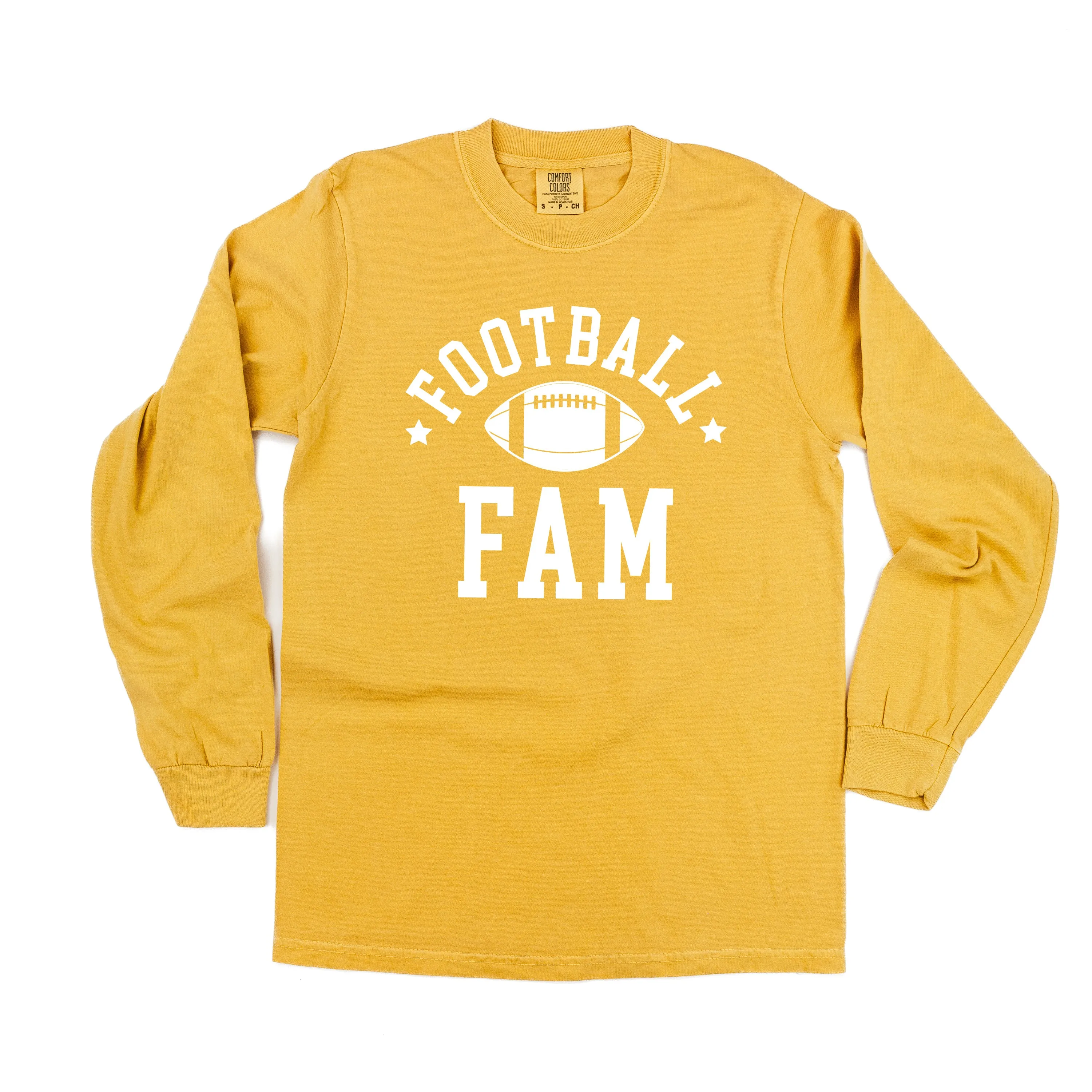Football Fam - LONG SLEEVE COMFORT COLORS TEE