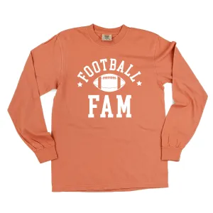 Football Fam - LONG SLEEVE COMFORT COLORS TEE