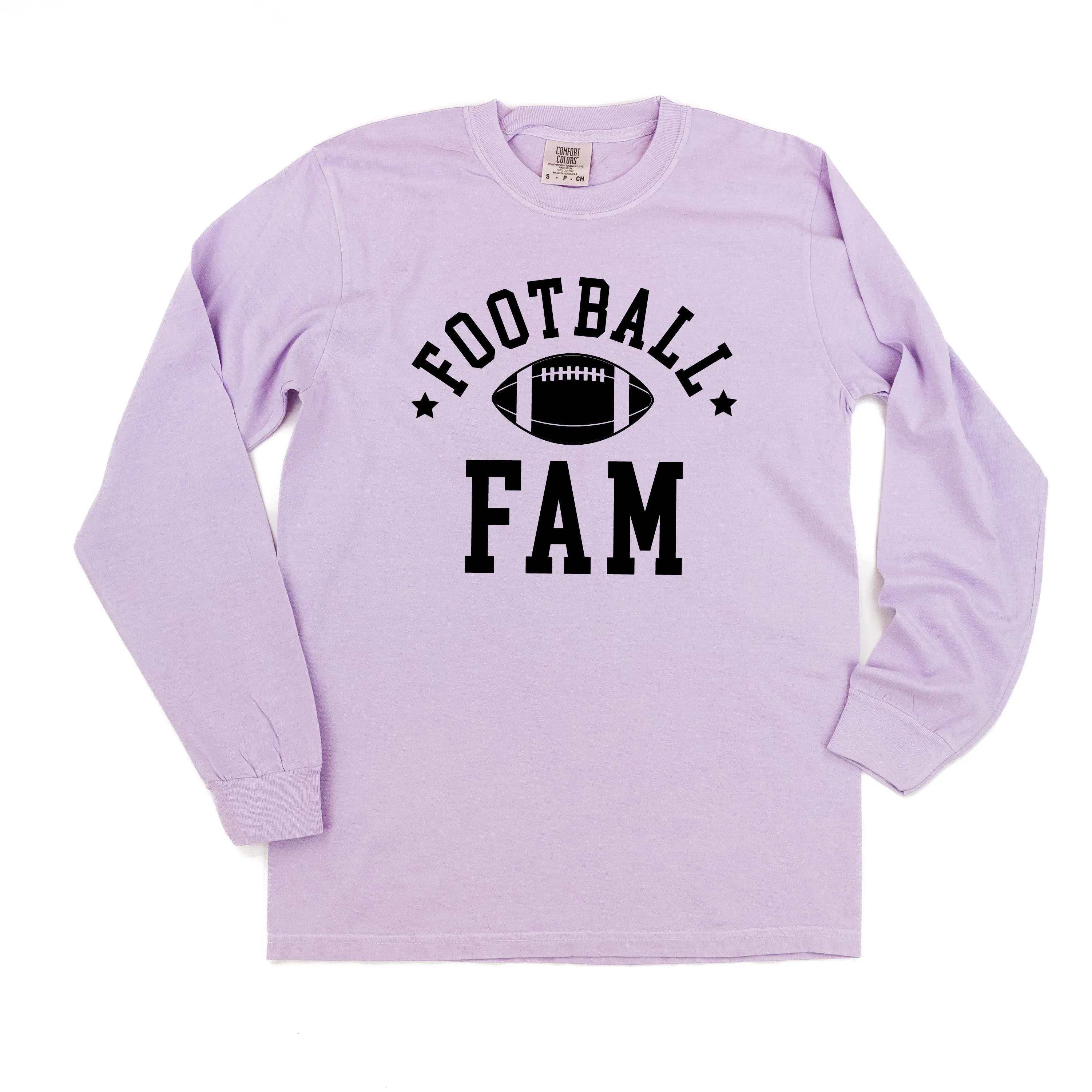 Football Fam - LONG SLEEVE COMFORT COLORS TEE