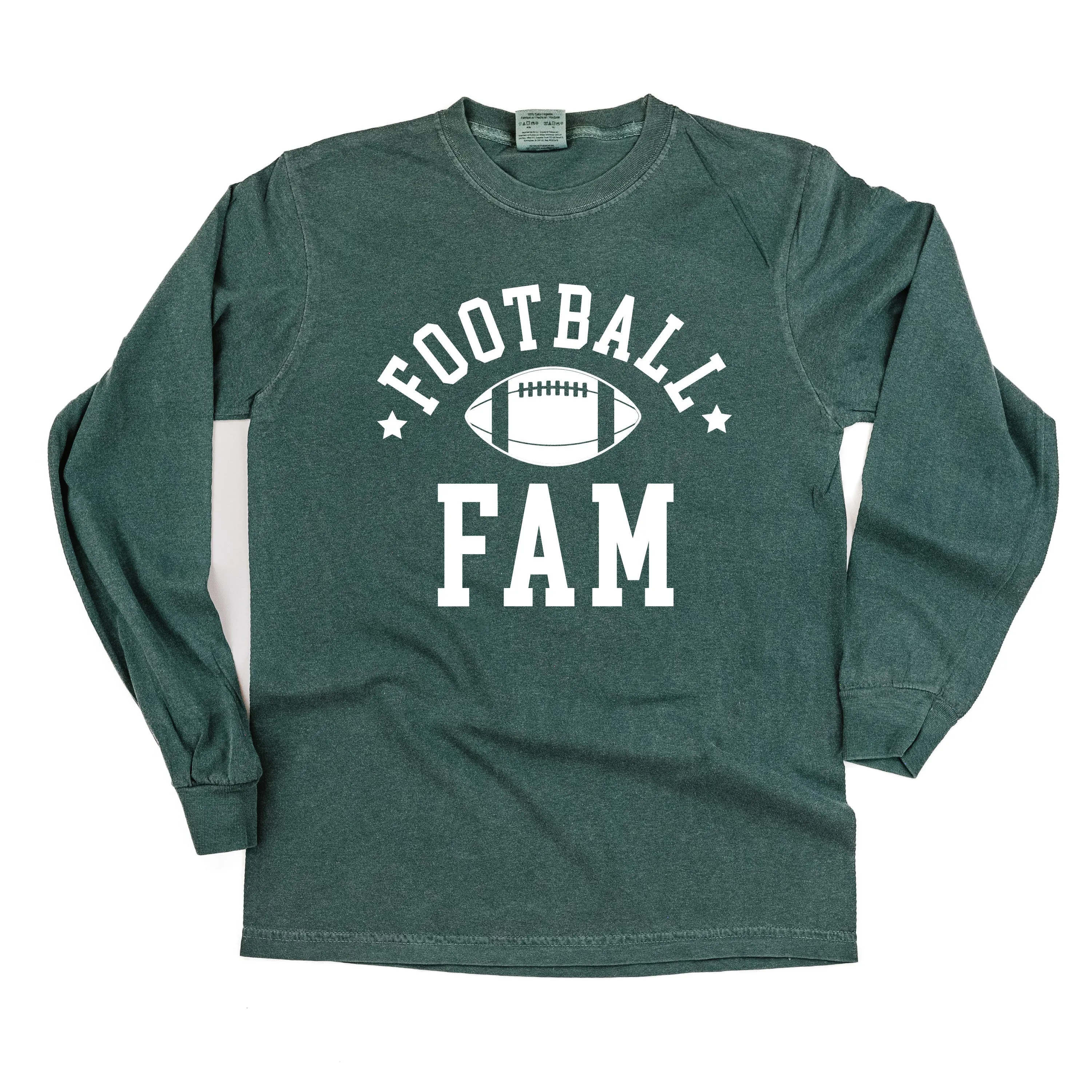 Football Fam - LONG SLEEVE COMFORT COLORS TEE