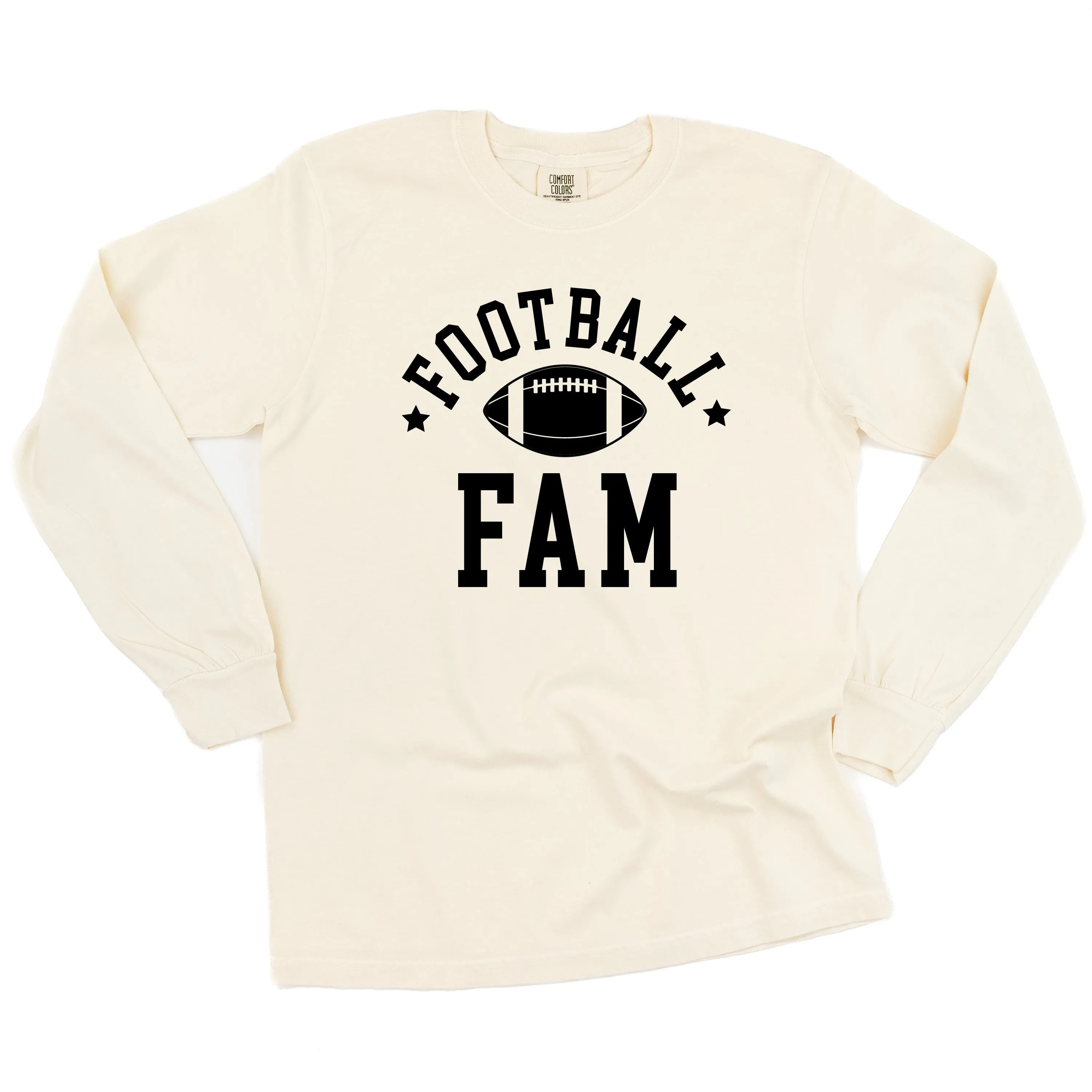Football Fam - LONG SLEEVE COMFORT COLORS TEE