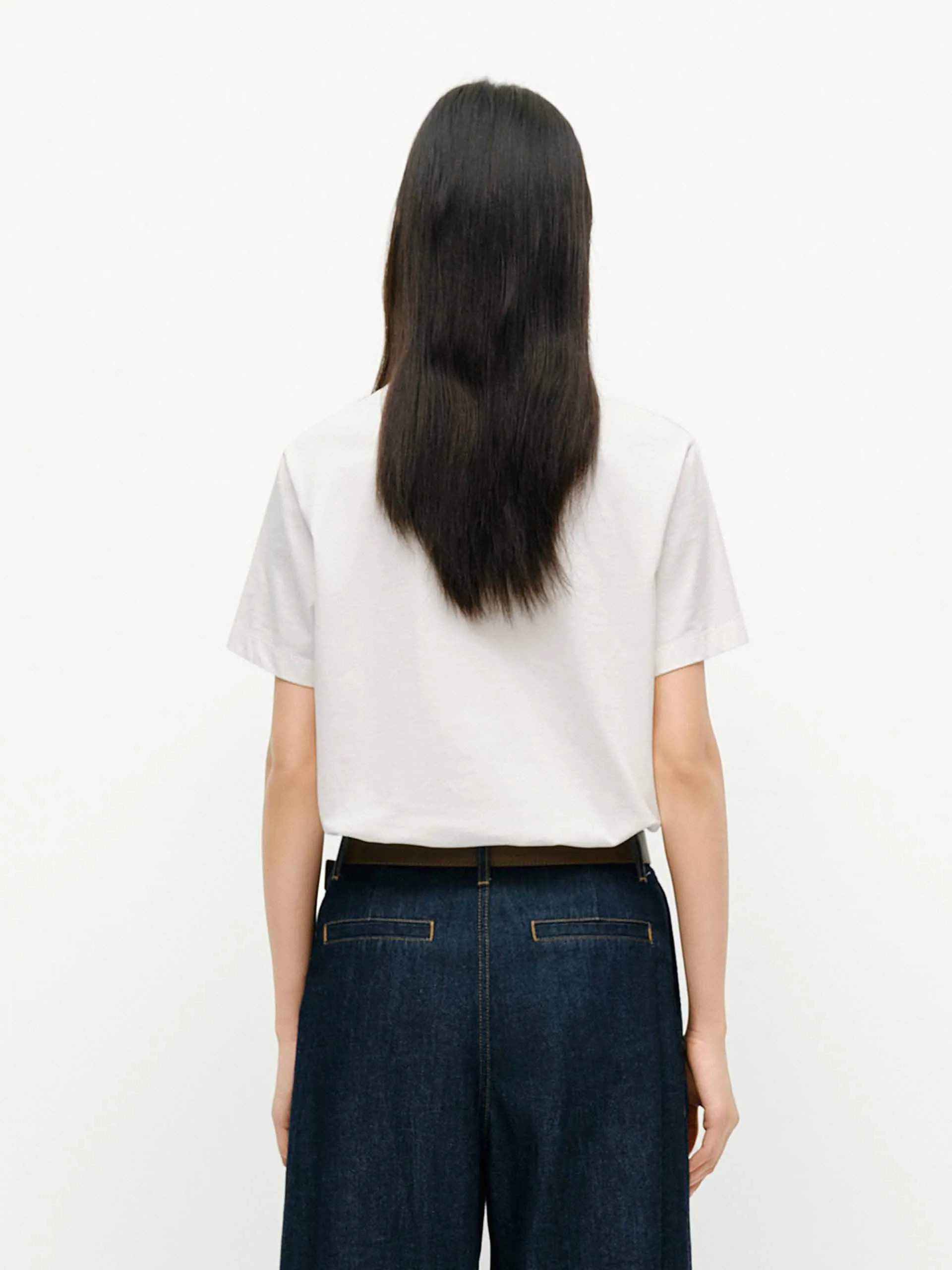 Front Letter Cotton T-shirt