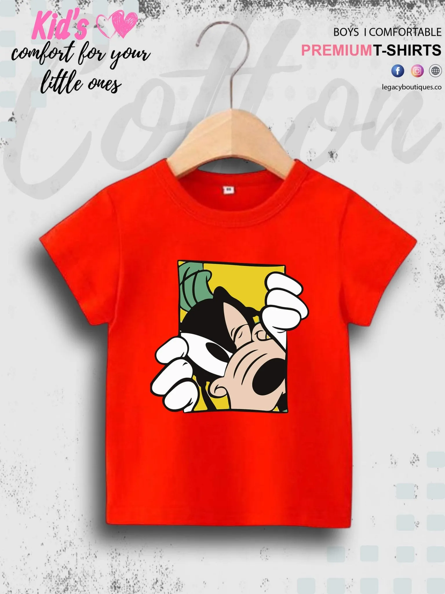 Goofy Dog 1 To 11 Year Boys T-Shirt In Cheapest Price Only In Dhaka