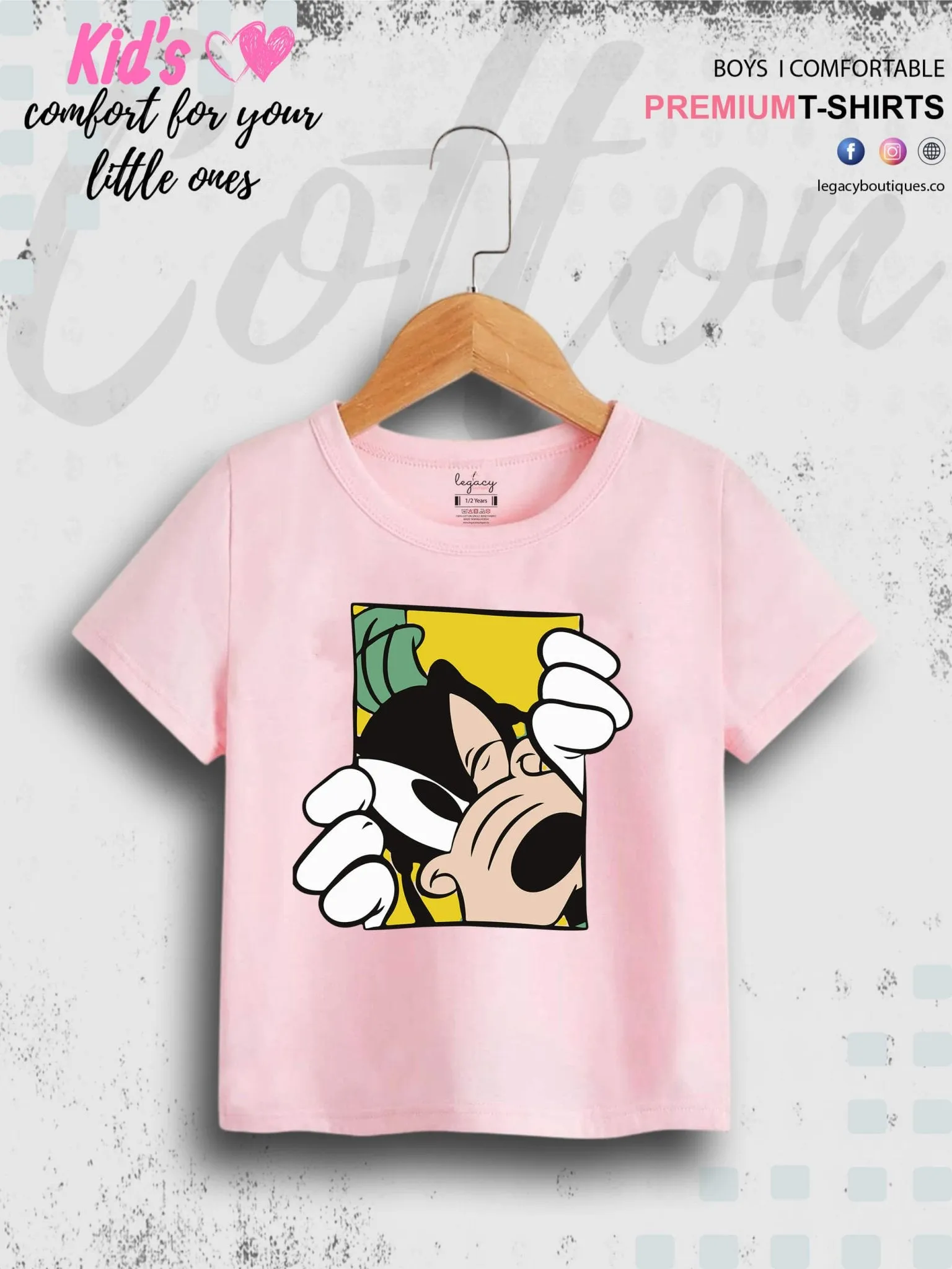 Goofy Dog 1 To 11 Year Boys T-Shirt In Cheapest Price Only In Dhaka