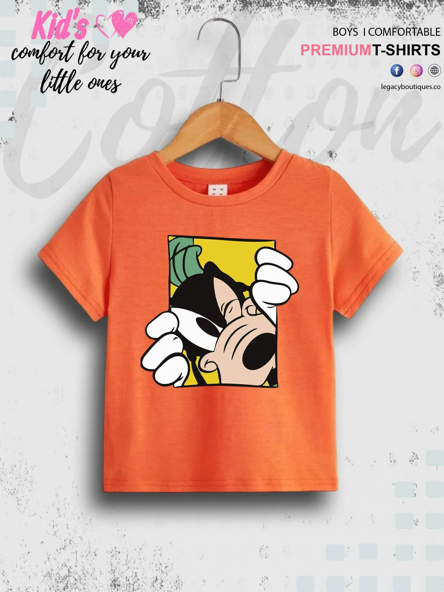 Goofy Dog 1 To 11 Year Boys T-Shirt In Cheapest Price Only In Dhaka