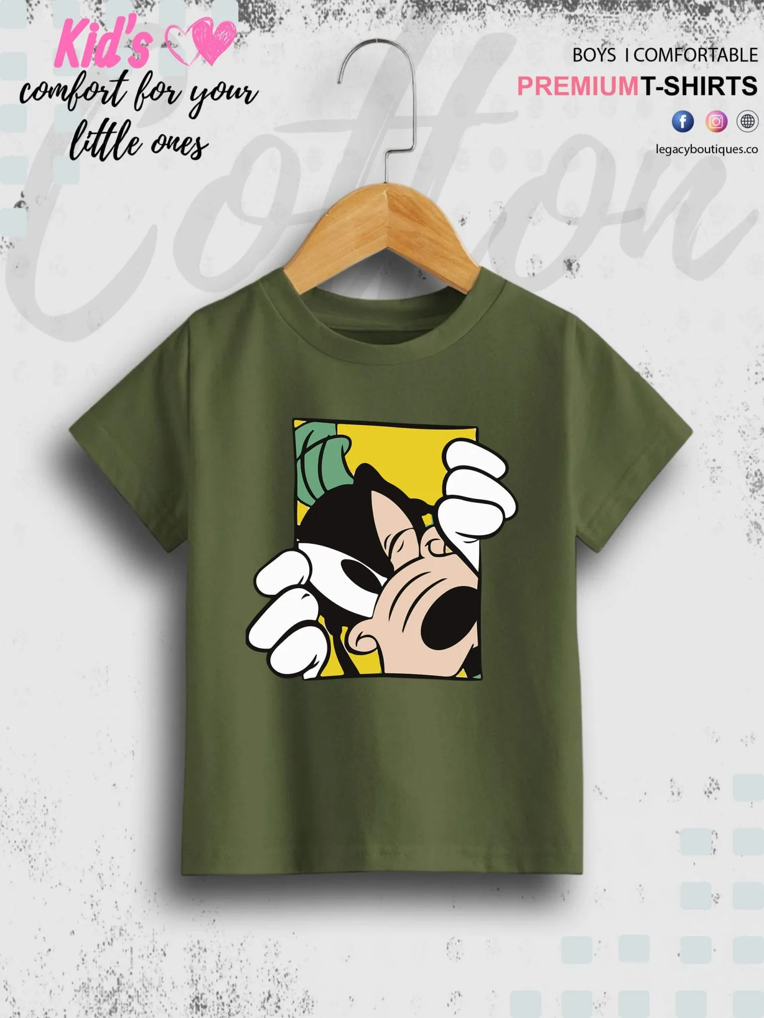 Goofy Dog 1 To 11 Year Boys T-Shirt In Cheapest Price Only In Dhaka