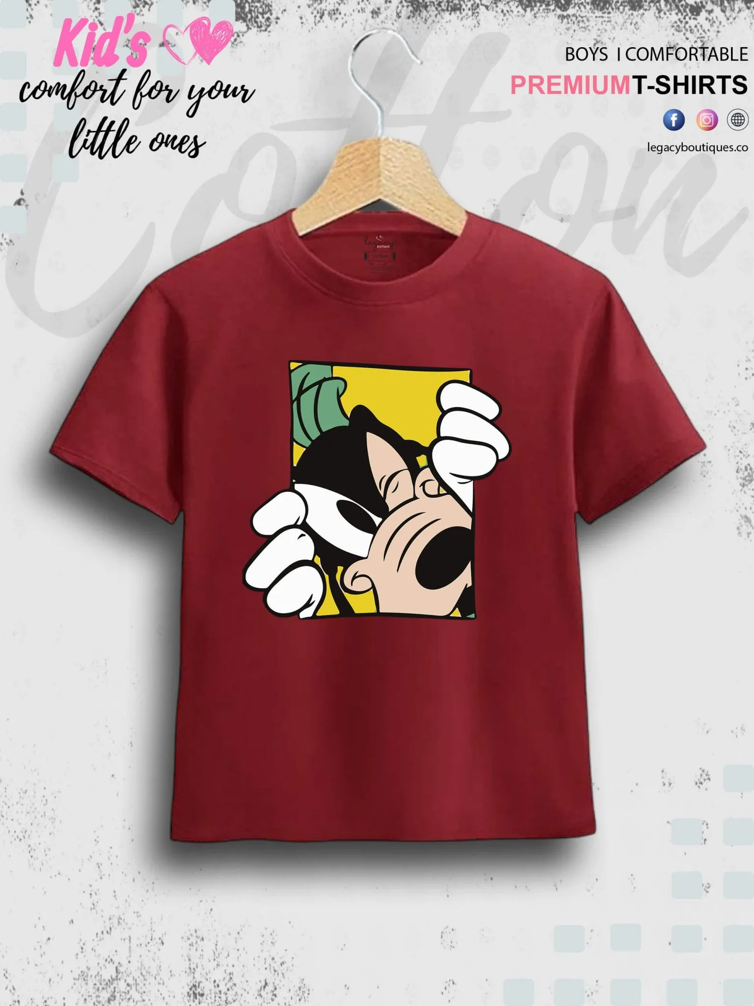 Goofy Dog 1 To 11 Year Boys T-Shirt In Cheapest Price Only In Dhaka