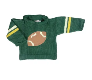 Green Football Roll Neck Sweater