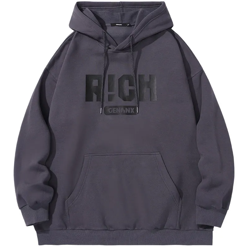 High Street Color Block Kangaroo Pocket Hoodies