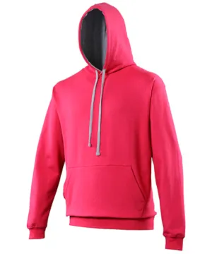 Hot Pink/Heather Grey - Varsity hoodie (C)