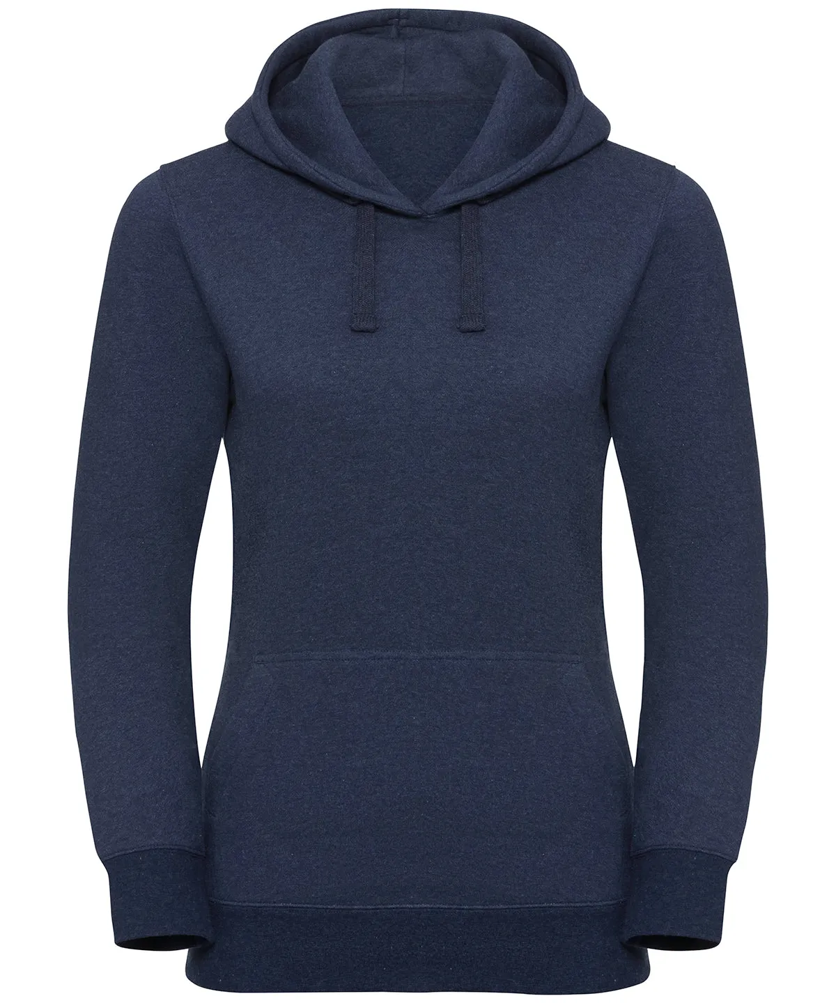 Indigo Melange - Women's authentic melange hooded sweatshirt