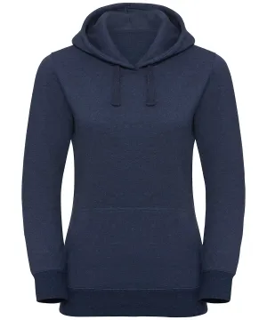 Indigo Melange - Women's authentic melange hooded sweatshirt