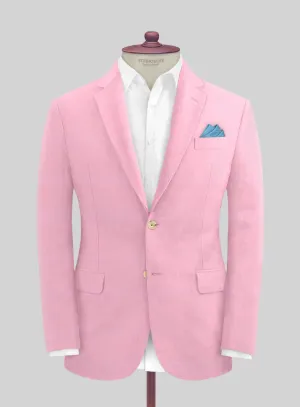 Italian Prato Pink Linen Jacket