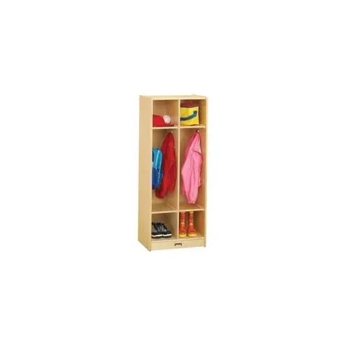 Jonti-Craft 2 Section Coat Locker - 2 Compartment(s) - 50.5" Height x 20" Width x 15" Depth - Baltic - Birch Plywood - 1Each