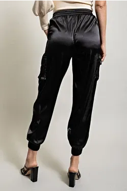 Kellie Cargo Pants-Black