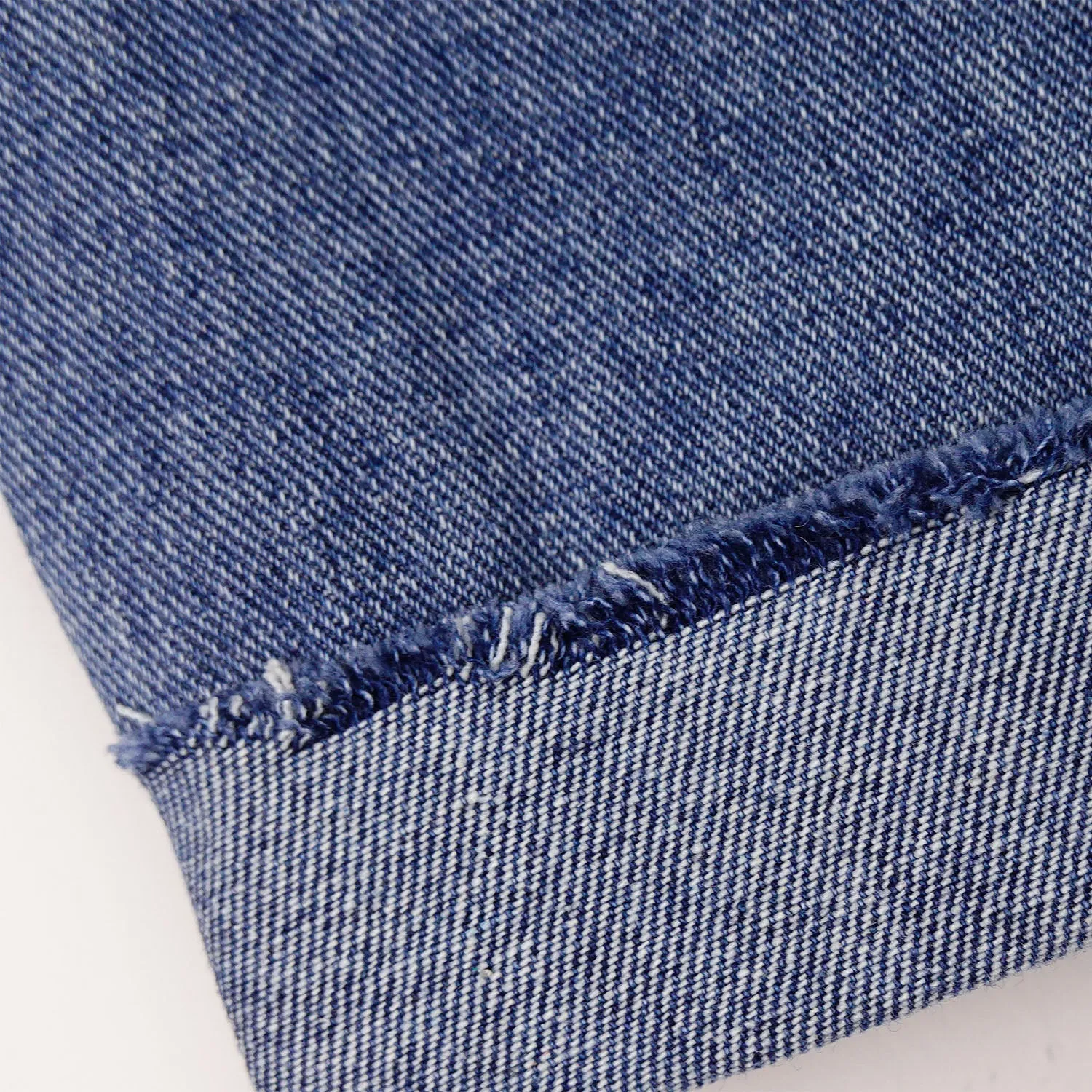 Kids Ripped Elastic Band Inside Rolled Up Raw Edge Leg Slim Jeans