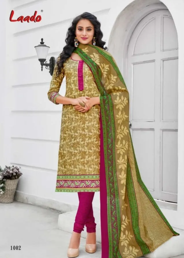 Laado Priyanka Vol 1 Cotton Fabric Daily Wear Salwar Kameez