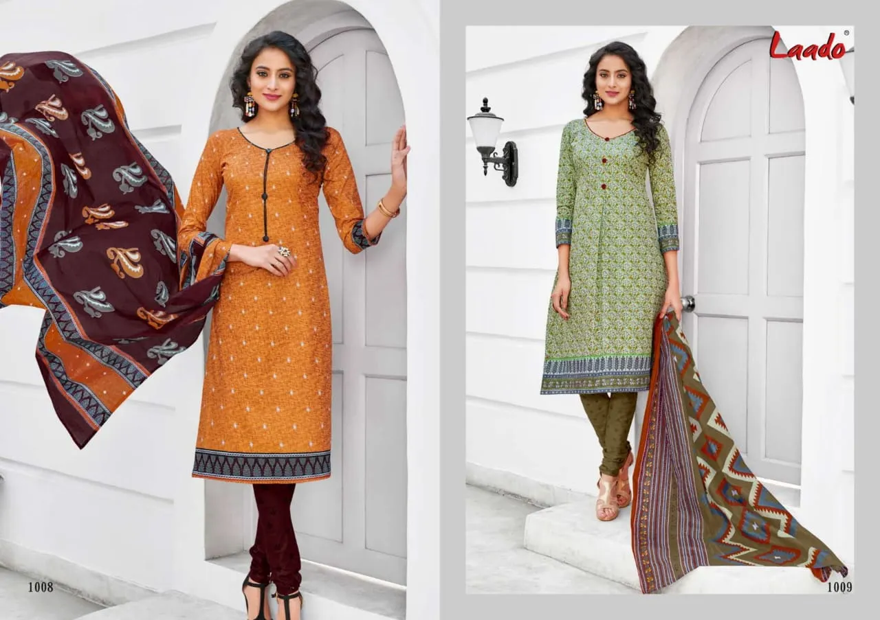 Laado Priyanka Vol 1 Cotton Fabric Daily Wear Salwar Kameez