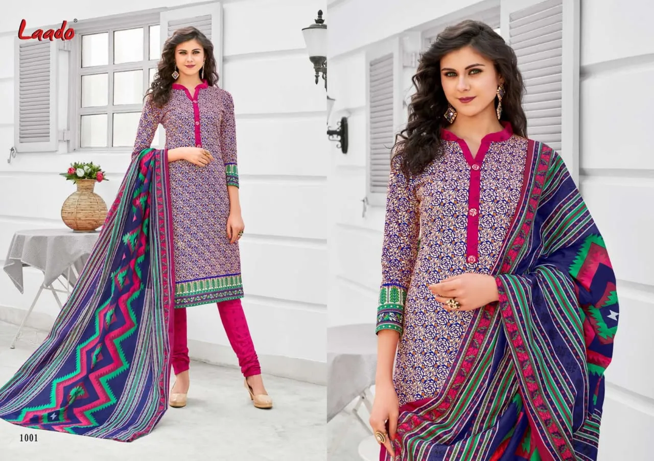 Laado Priyanka Vol 1 Cotton Fabric Daily Wear Salwar Kameez