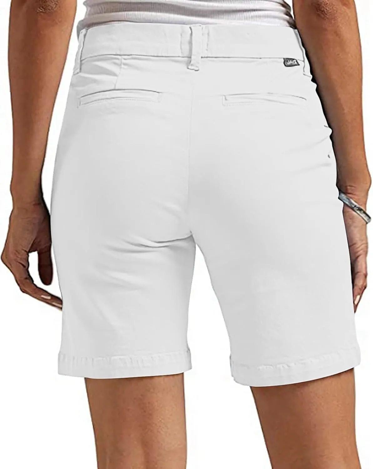 Ladies' Relaxed Trousers,Plus Size Women's Stretch Shorts Elastic Waist with Pockets, Breathable Summer Lounge Pants