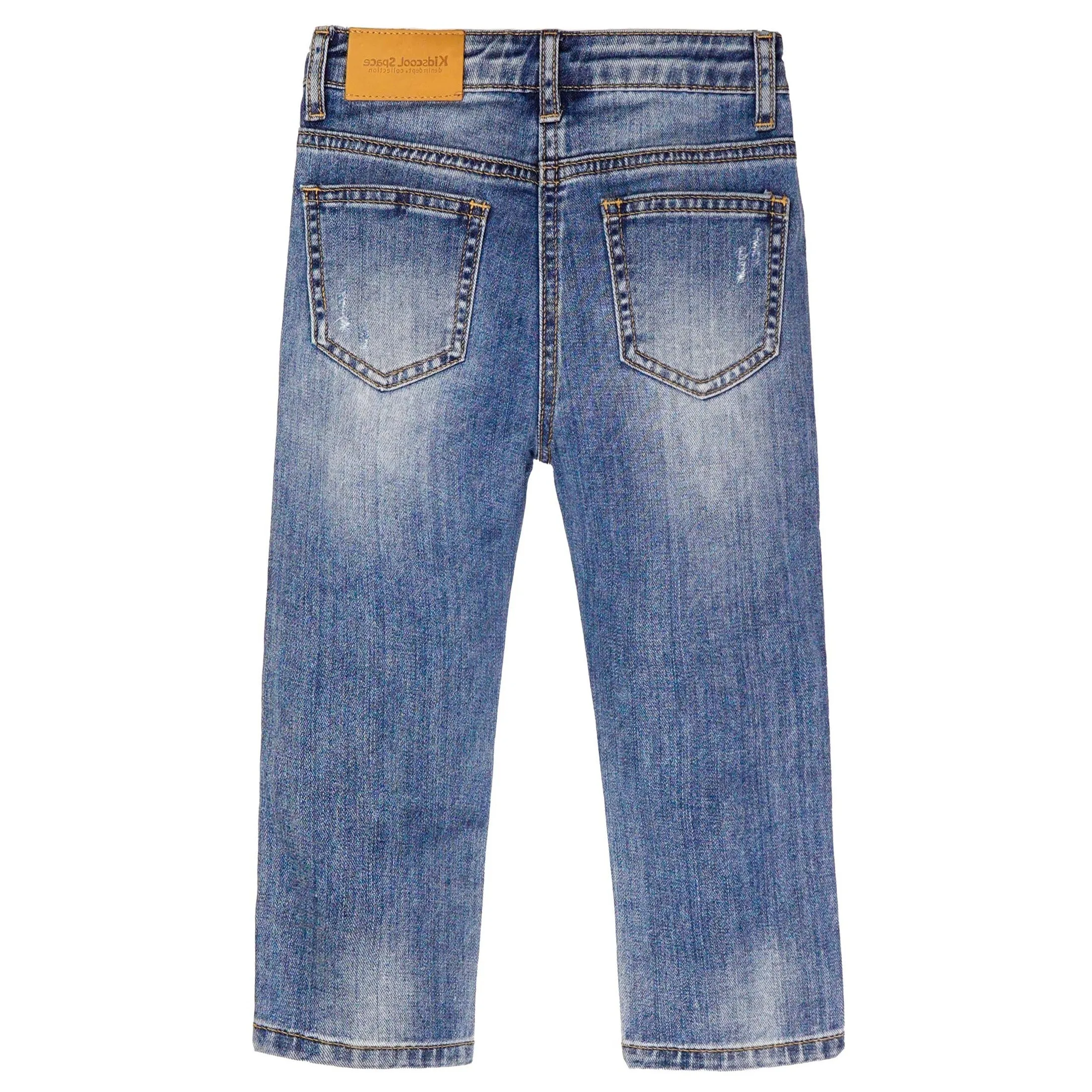Little Kid Elastic Band Cool Jeans