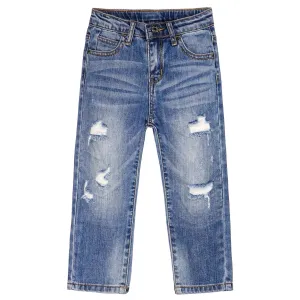 Little Kid Elastic Band Cool Jeans