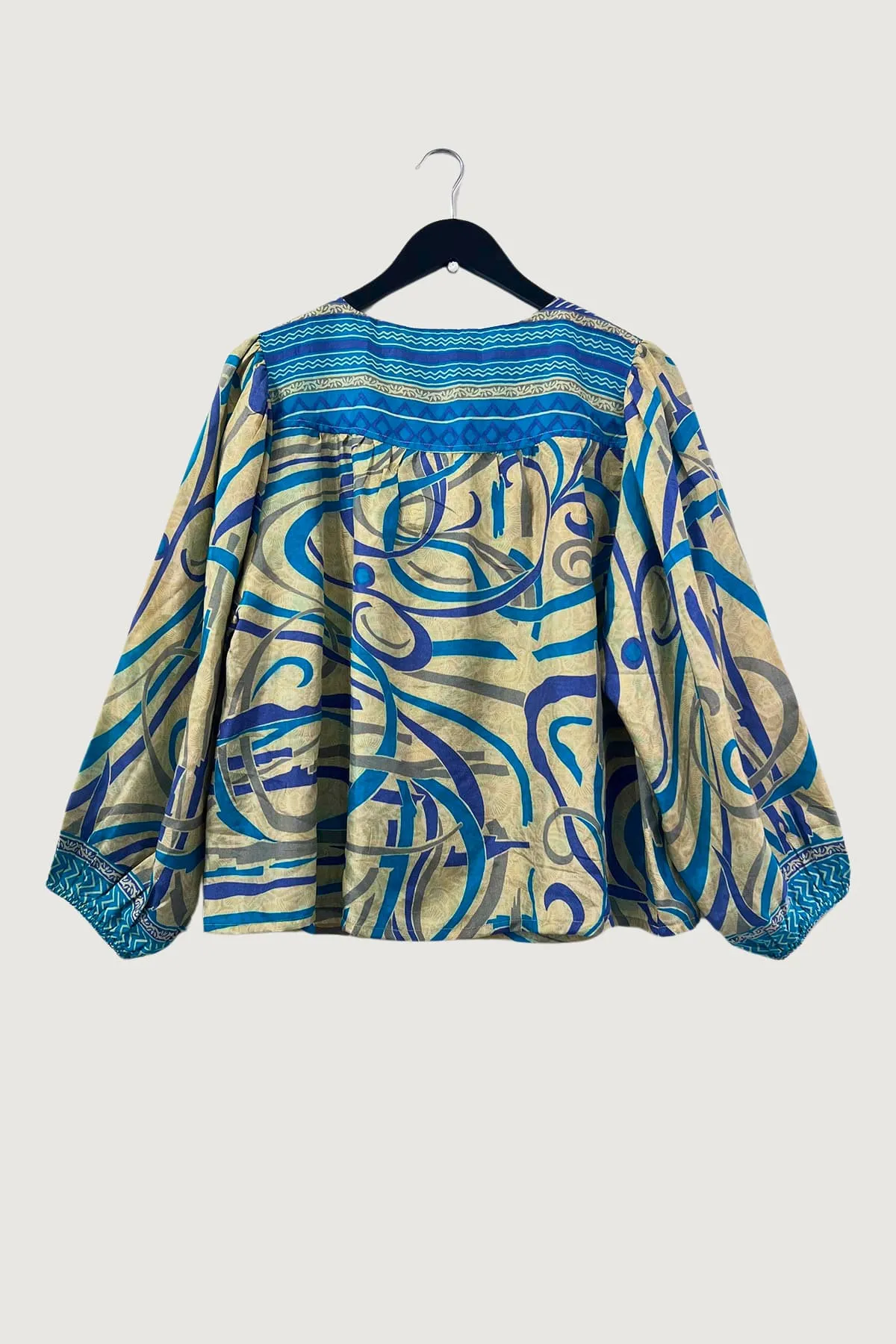 Lolita Embroidered Silk Top | Aegean Memories