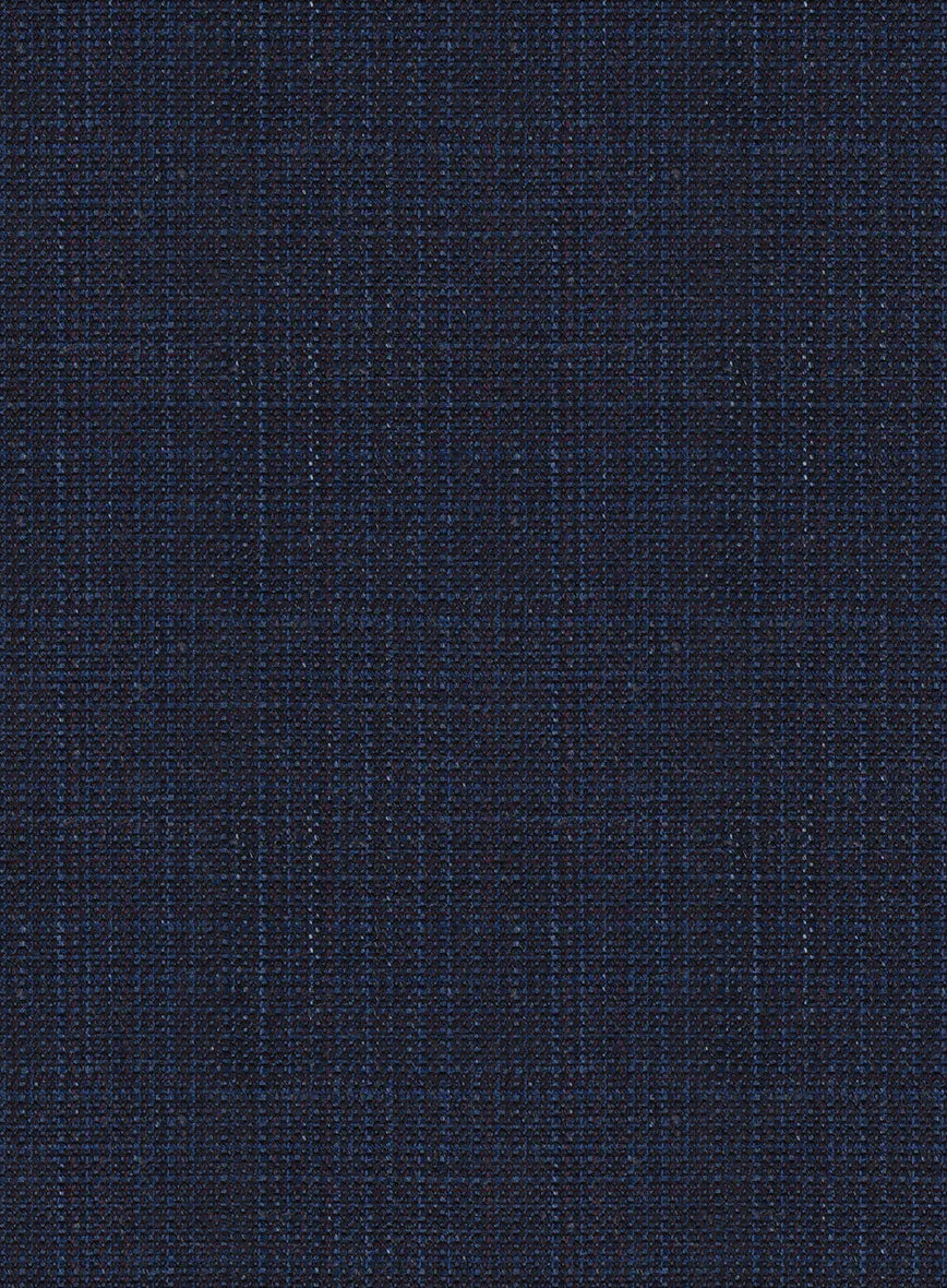 London Loom Blue Ilaria Wool Silk Linen Jacket