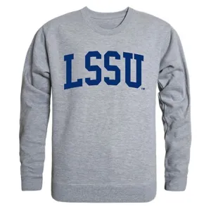 LSSU Lake Superior State University Game Day Crewneck Pullover Sweatshirt Sweater Heather Grey
