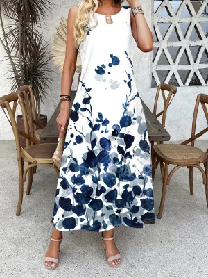 Mavis - Boho Floral Maxi Dress
