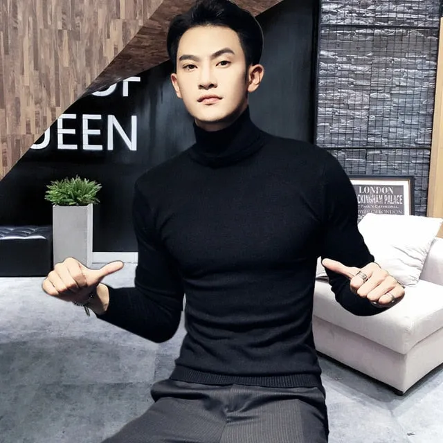 Men's Long Sleeve Turtleneck Sweaters