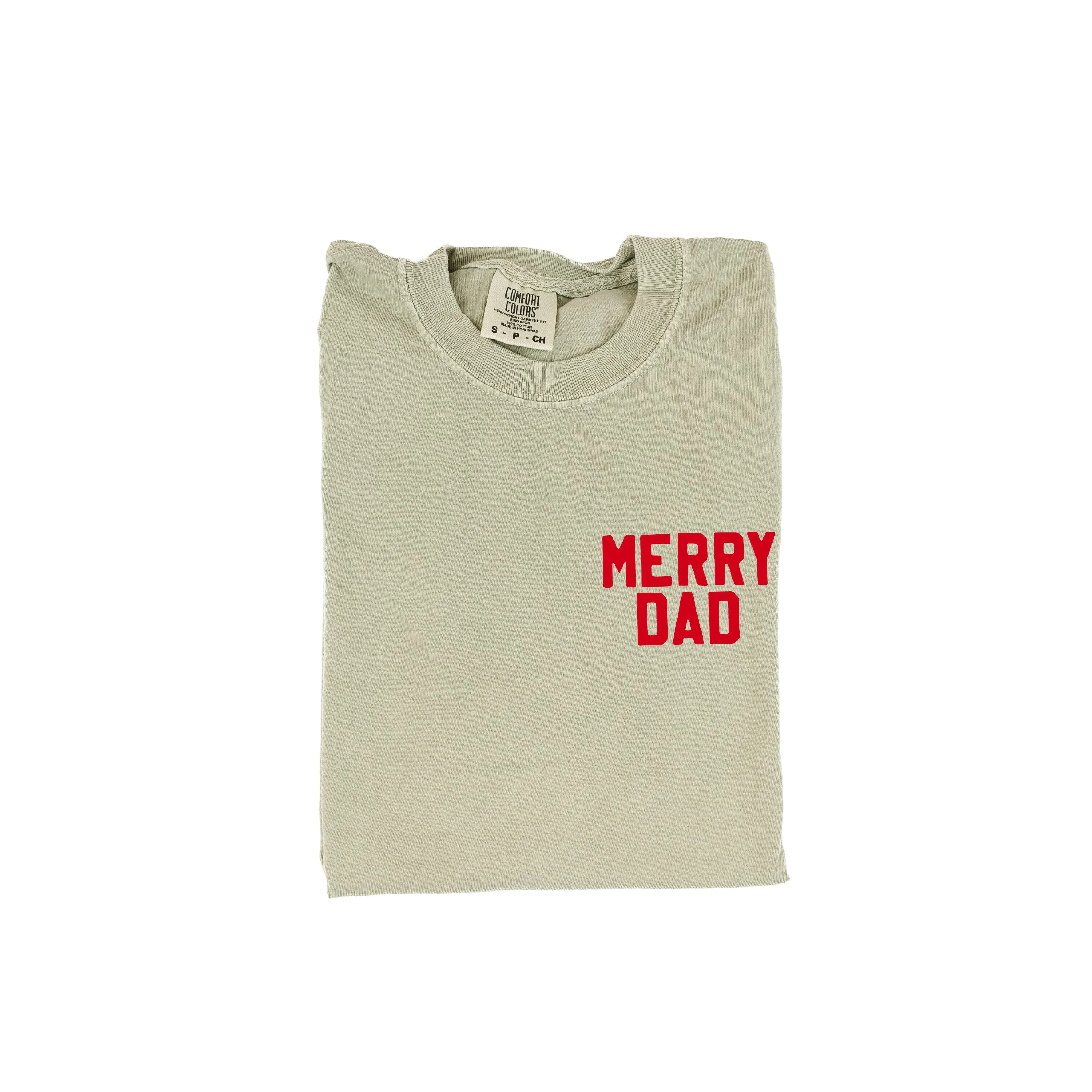 Merry Dad (pocket) - Comfort Colors Tee