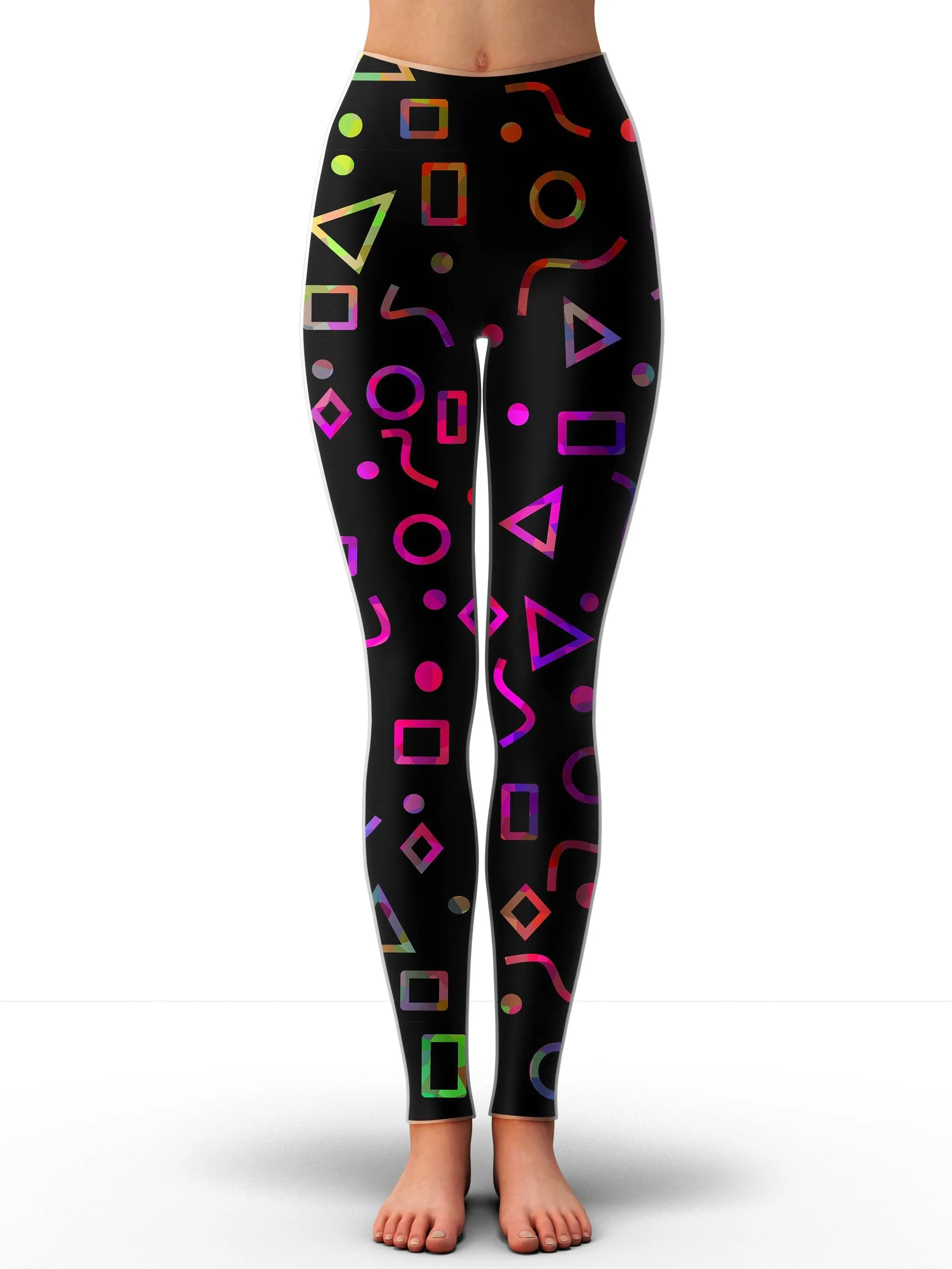 Modern Shapes Hoodie Dress and Leggings Combo