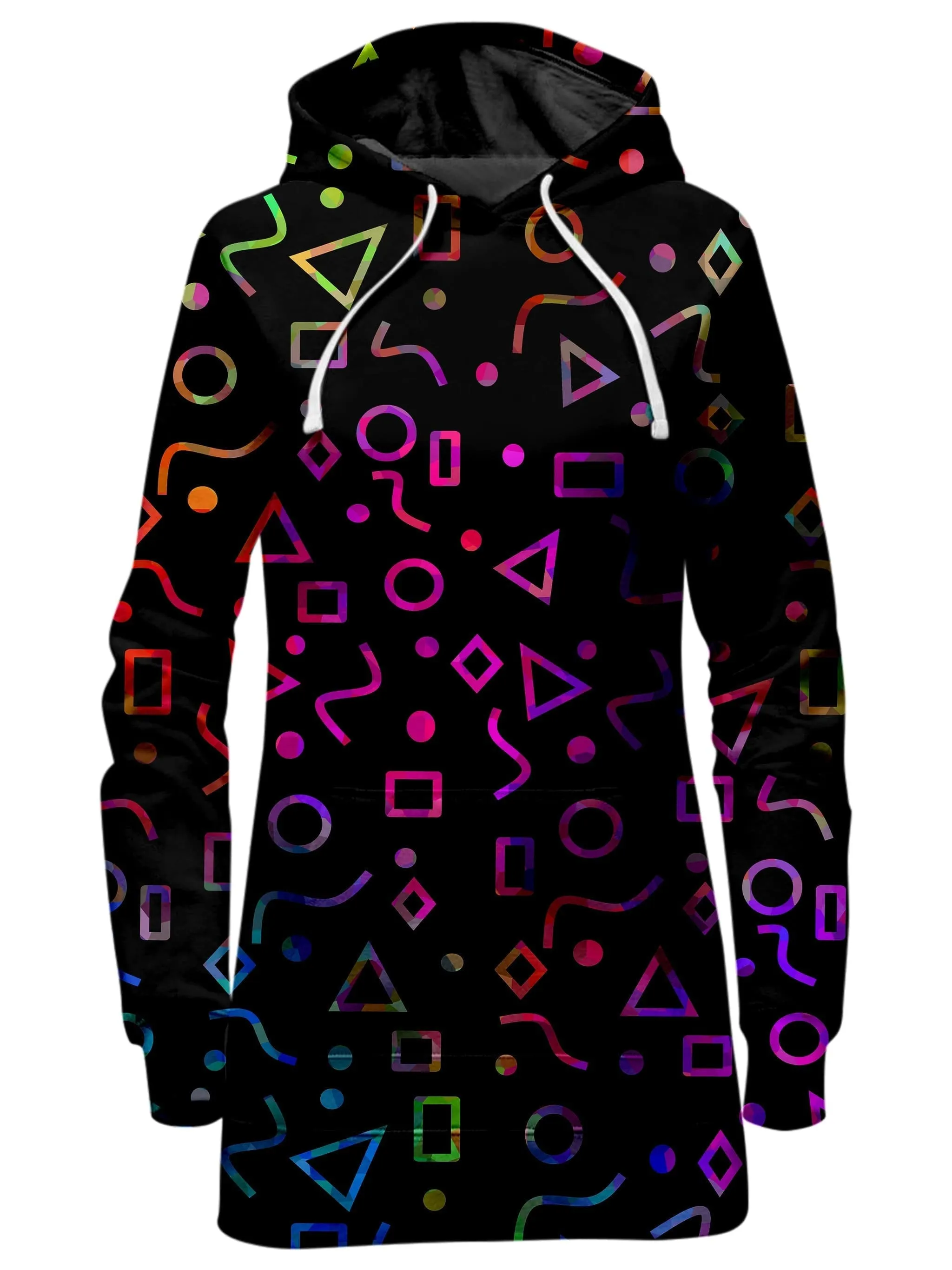 Modern Shapes Hoodie Dress and Leggings Combo