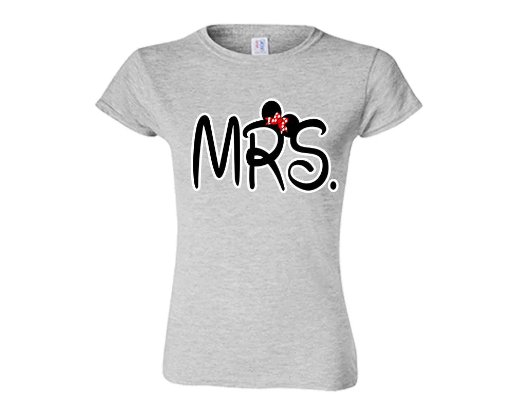 Mr. and Mrs. Couple Matching T-Shirts & Jogger Pants – 4-Piece Set: Men’s and Women’s Styles Sold Separately