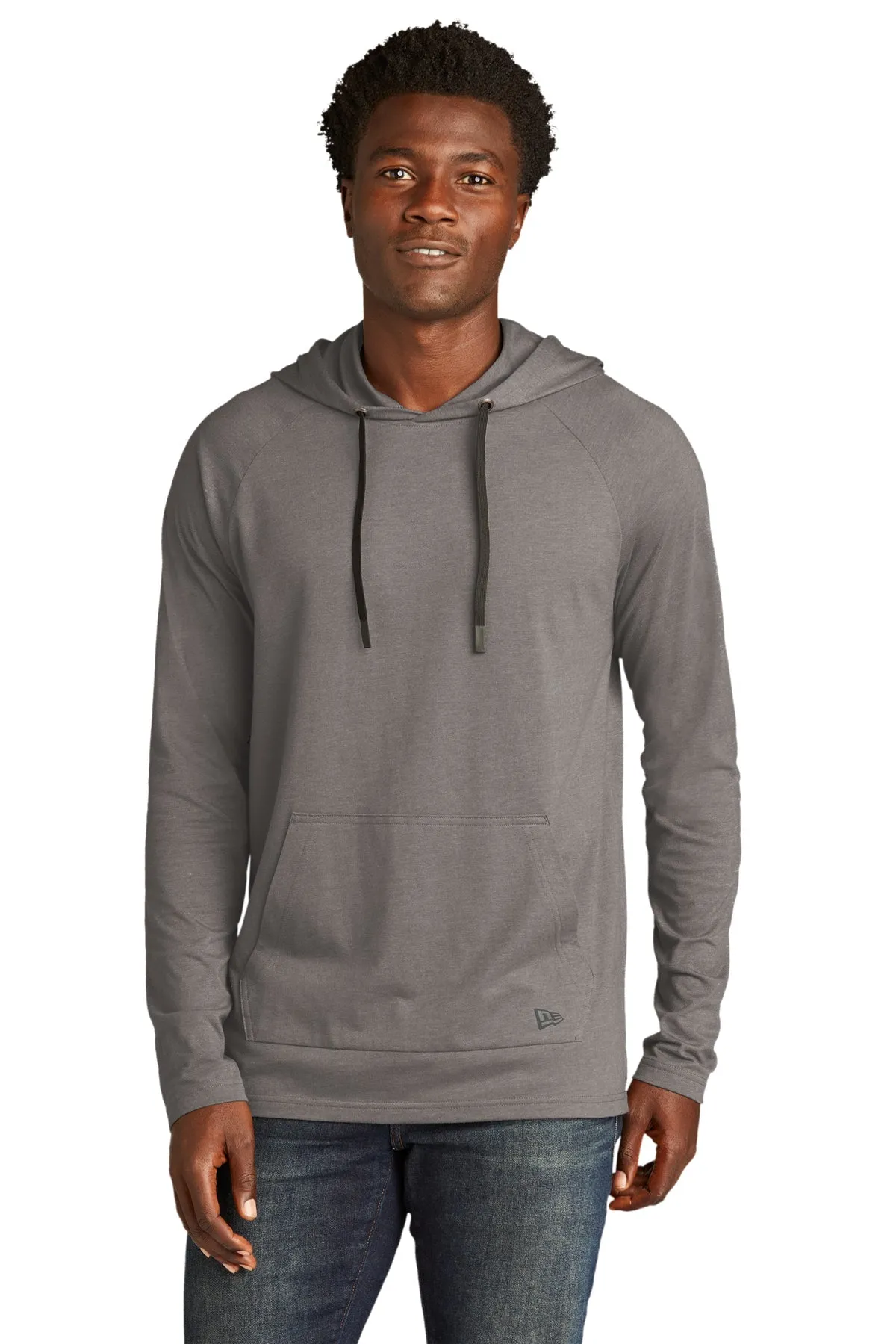 New Era Tri-Blend Custom Hoodies, Shadow Grey
