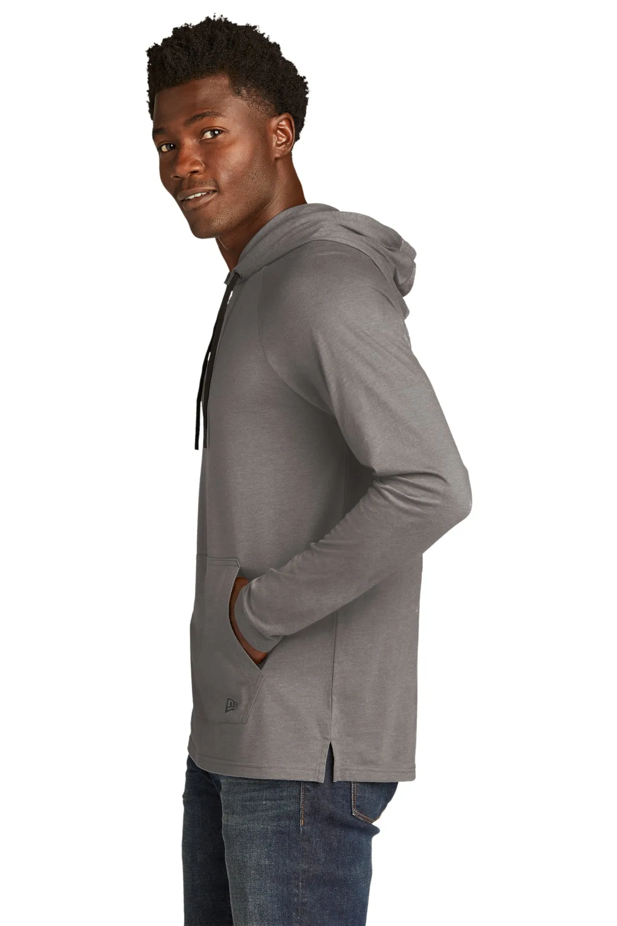 New Era Tri-Blend Custom Hoodies, Shadow Grey