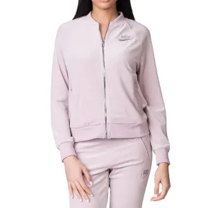 Nike Sportswear Velour Women's Full Zip Jacket Rose-Metallic Silver