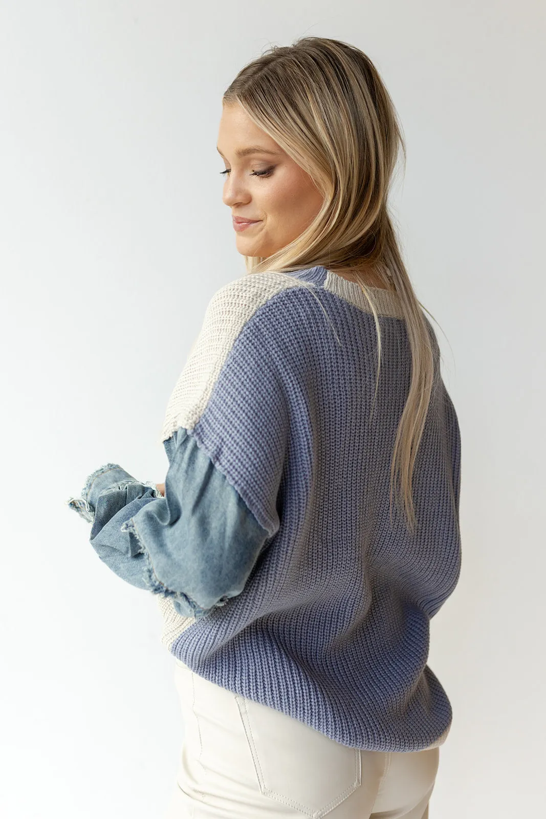 no comparison denim sweater