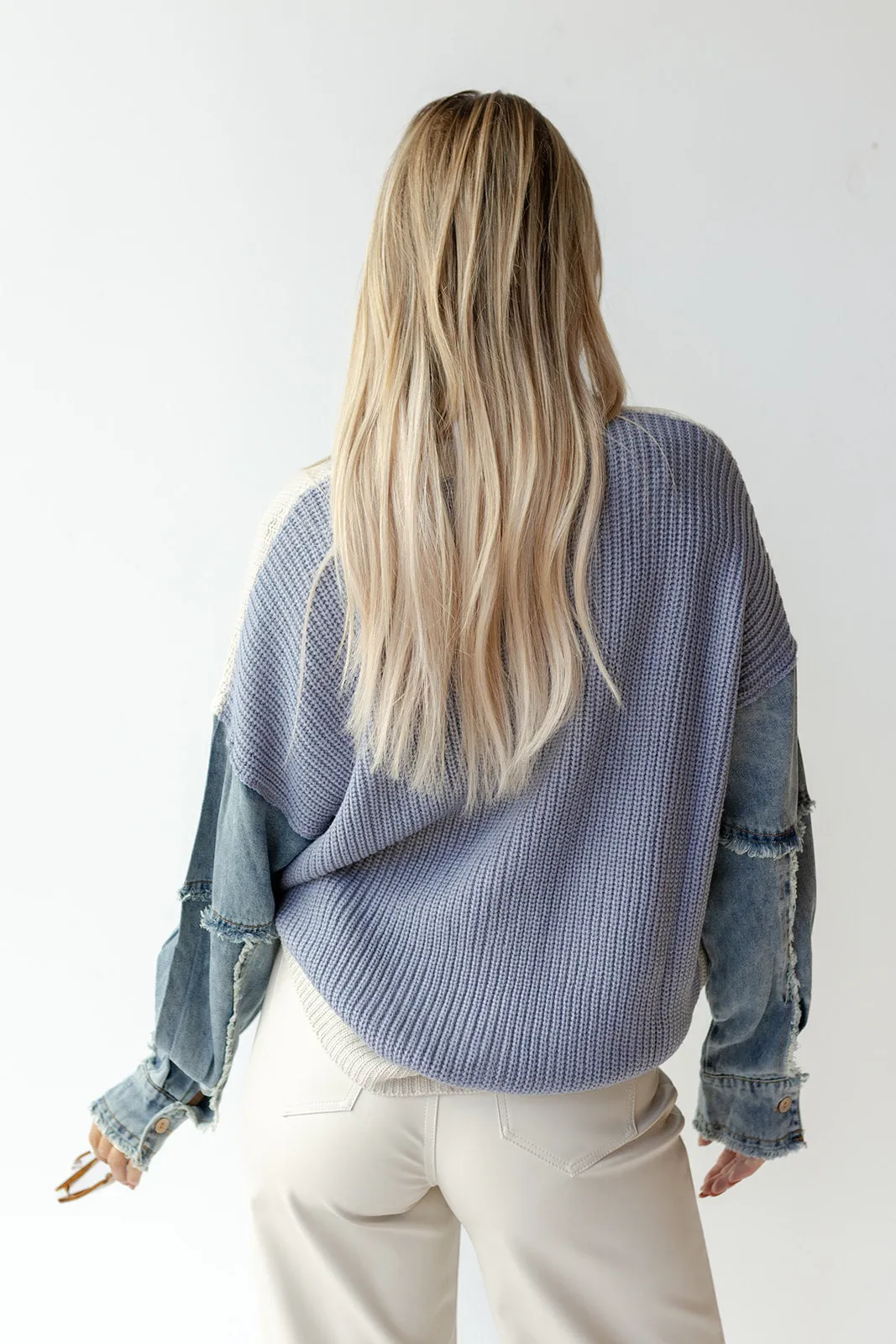 no comparison denim sweater