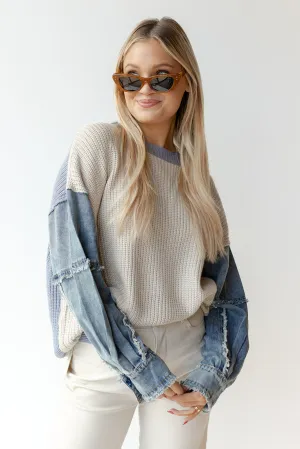 no comparison denim sweater