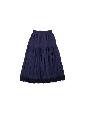 NORAH SUE Cotton Lace Skirt