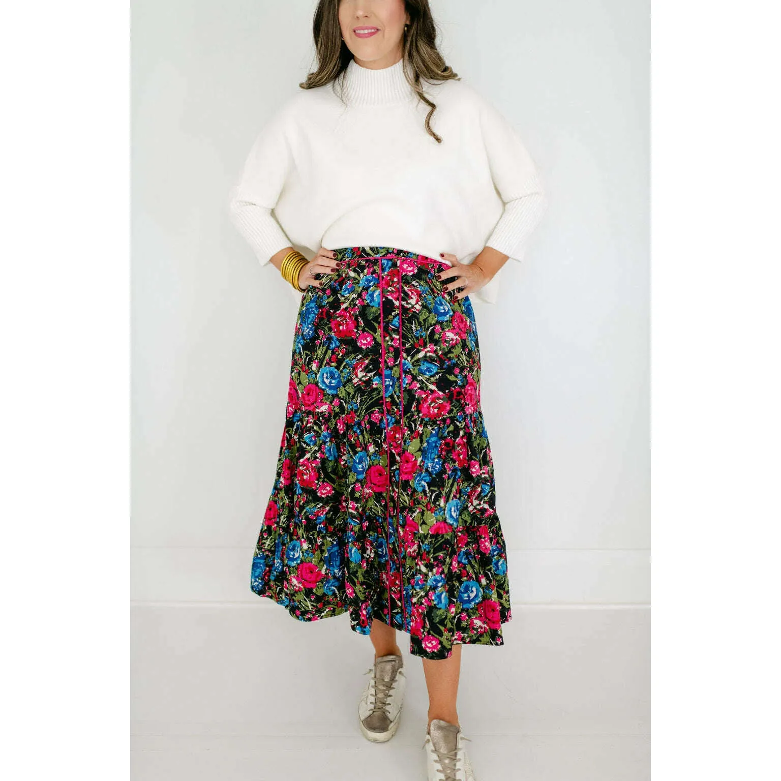 Olivia by Livro Eloise Skirt in Festive Floral