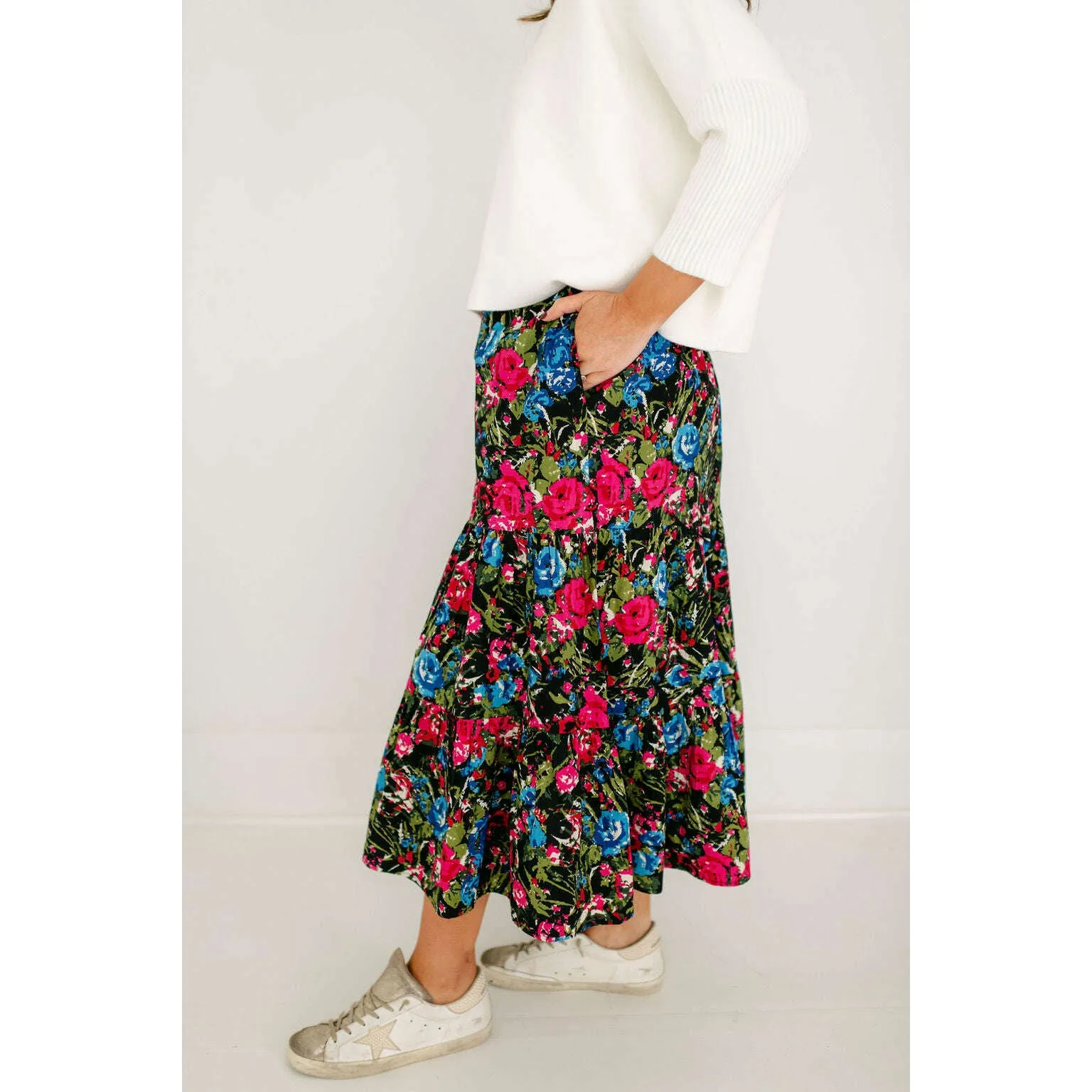 Olivia by Livro Eloise Skirt in Festive Floral