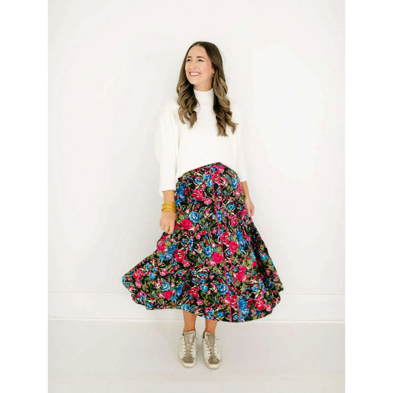 Olivia by Livro Eloise Skirt in Festive Floral