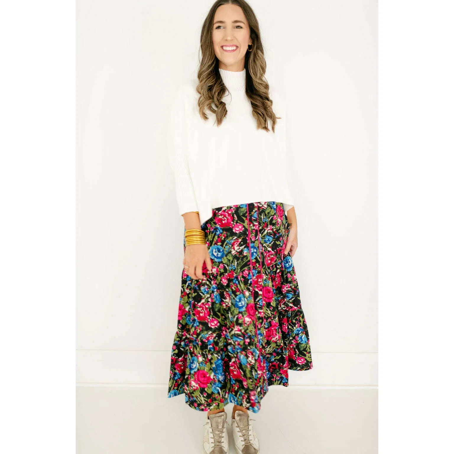 Olivia by Livro Eloise Skirt in Festive Floral