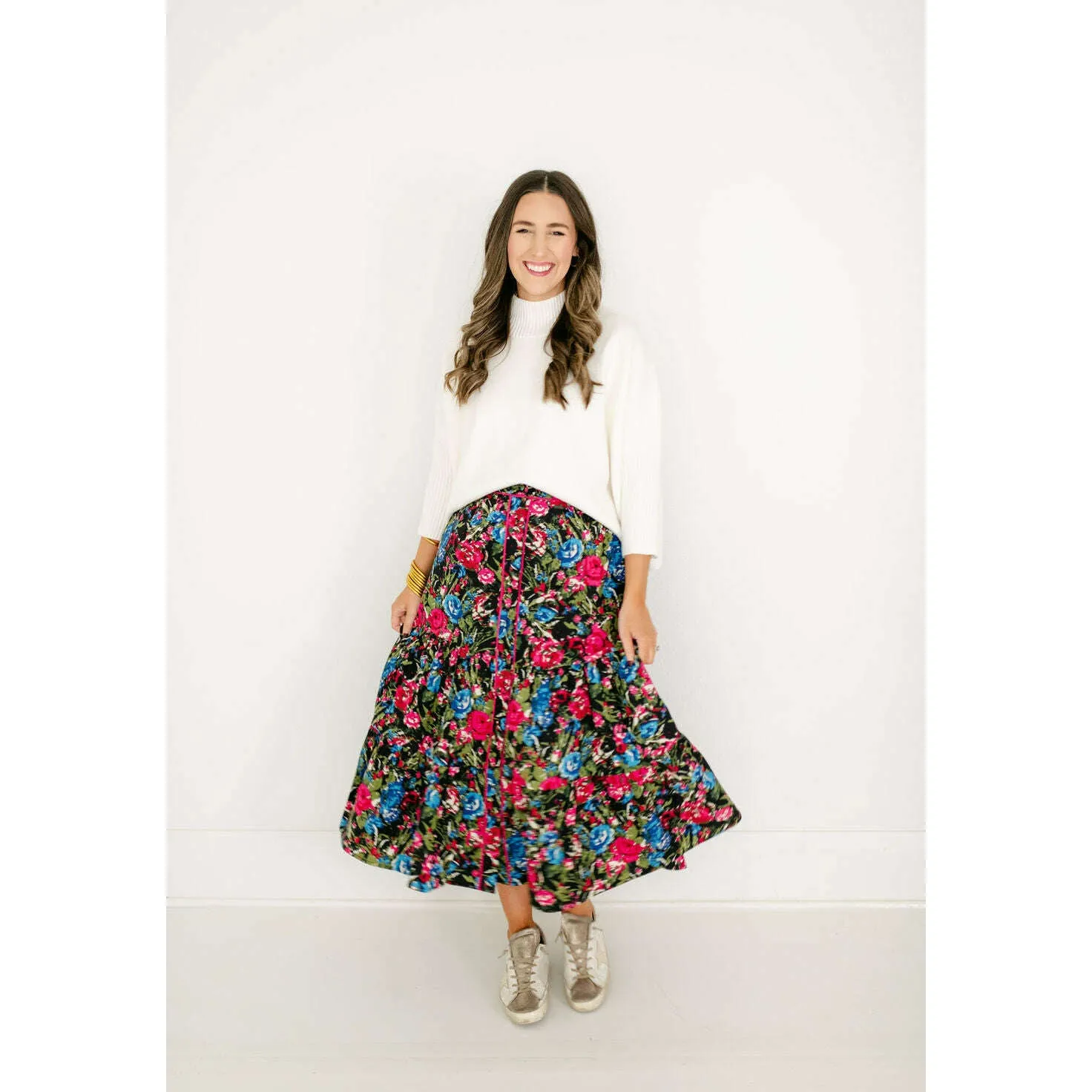 Olivia by Livro Eloise Skirt in Festive Floral